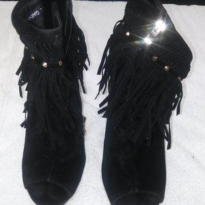 Red Kiss Stunning Black Stiletto Booties